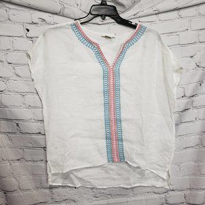 House of Harlow 1960 BOHO Linen Blouse NWT